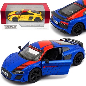 AUTO METALOWE AUDI R8 2020 METALOWY SAMOCHÓD METAL MODEL KINSMART 1 36