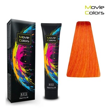 Farba do włosów o bezpośrednim działaniu BES Movie Colors Orange 170ml
