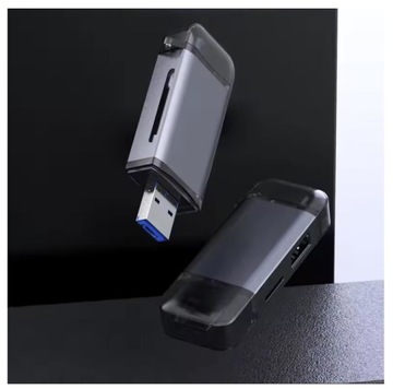 КОМПАКТНОЕ СЧИТЫВАНИЕ КАРТ ПАМЯТИ SD/TF MAX. USB-порты емкостью 2 ТБ USB-C microUSB