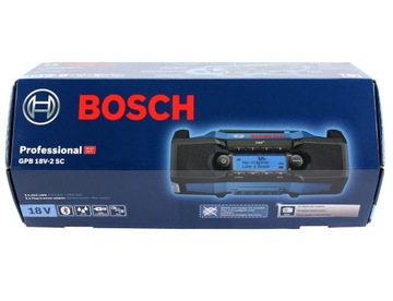 СТРОИТЕЛЬНАЯ РАДИО GPB 18V-2 SC BOSCH Bluetooth DAB+