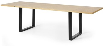STÓŁ DĘBOWY TYPU LOFT KamMeT DĄB NAT. 180/280x90