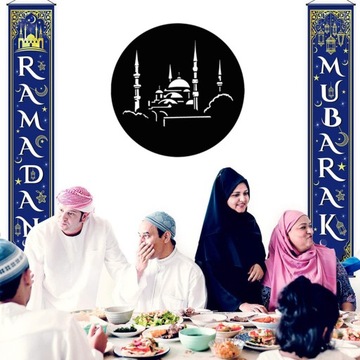 Рамадан Наклейка на стену Фетровая ткань Рамадан Настенный декор для стиля B