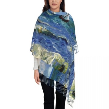 Customized Print Vincent Van Gogh Painting Collage Scarf Women Men Winter F