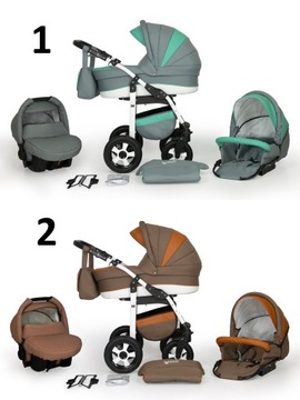 VERDI ELIZ ДЕТСКАЯ КОЛЯСКА 3В1 + СУМКА + АКСЕССУАРЫ
