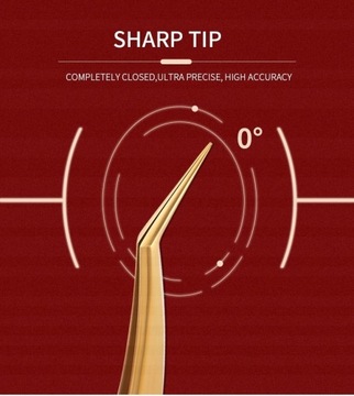 Пинцет для наращивания ресниц, 1 шт.