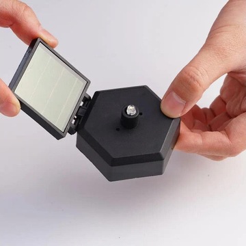 Светодиодный садовый светильник на солнечной энергии с датчиком, отпугивающим птиц, с изображением белки