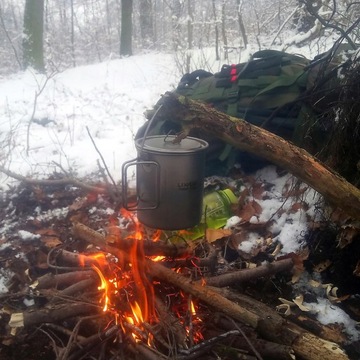ГОРШОК, КРУЖКА, ЛОЖКА ДЛЯ КЕМПИНГА, ТИТАНОВАЯ ПОСУДА