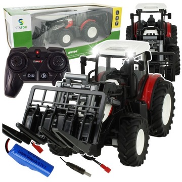 TRAKTOR ZDALNIE STEROWANY CIĄGNIK ROLNICZY WIDLAK MASZYNA ROLNICZA R/C 1:24