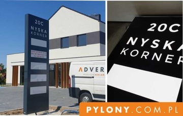 PYLON reklamowy LED Premium 3 x 1,2 m -Producent