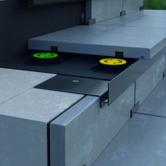 Профиль для вентилируемой лестницы Ренопласт SW ГРАФИТ