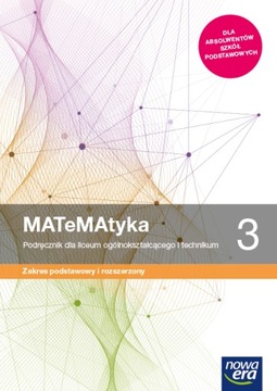 Matematyka 3 Podręcznik ZPiR Nowa Era 2021