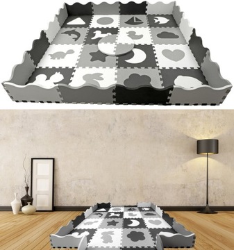 ПЕННЫЙ ПАЗЗЛ ОБРАЗОВАТЕЛЬНЫЙ КОВРИК 150X150CM