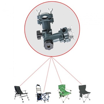 Держатель для удочки Съемный легкий стул для рыбалки Подставка для зонта