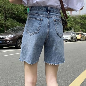 Women Denim Short Trousers Short Jeans High Waist