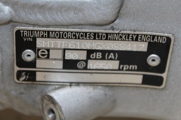 TRIUMPH 955i SPRINT RAMA + DOKUMENTY