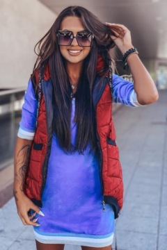 Безрукавка стеганая с капюшоном, S 36