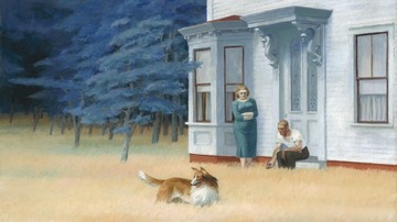 Rep E.Hopper Wieczór w Cape Cod 160x90 obraz art