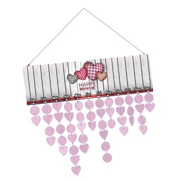 Happy Valentine Reminder Calendar Hanging Decor