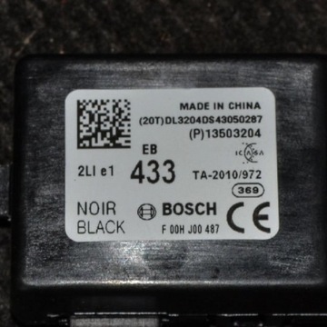 OPEL VAUXHALL ASTRA J P10 CENTRÁLNÍ ZÁMEK ECU JEDNOTKA ŘÍDÍCÍ 13503204