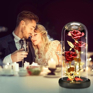 РОЗА В СТЕКЛЕ БЛЕСТЯЩИЕ РОЗЫ ВЕЧНАЯ РОЗА В СТЕКЛЕ ВЕЧНЫЙ ЦВЕТОК ПОДАРОК