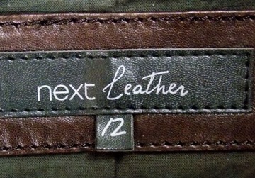 NEXT LEATHER skórzana damska kurtka ramoneska 40