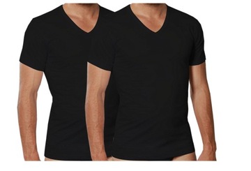 2szt Podkoszulek męsk NOTTINGHAM czarny V-neck XXL