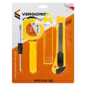 Набор инструментов 4 шт. НОЖ ДЛЯ ОБОЕЙ МЕРА ОТВЕРТКА ЗАПАСНЫЕ ЛЕЗВИЯ