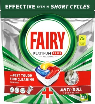 Kapsułki do zmywarki FAIRY Platinum PLUS Complete Lemon 75 sztuk