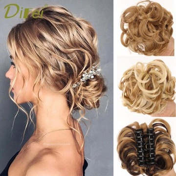 DIFEI Big Claw Clip-on Hair Messy Buns Synthetic