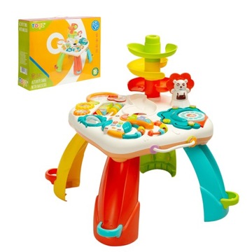 РАЗВИВАЮЩИЙ СТОЛ ИНТЕРАКТИВНЫЙ СТОЛИК TOYZ С ИГРУШКАМИ ПОГРЕМКИ МУЗЫКА