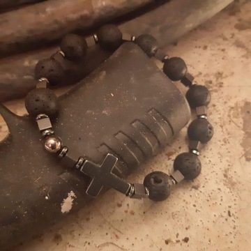 Мужской браслет - четки на руку, цифра десять.