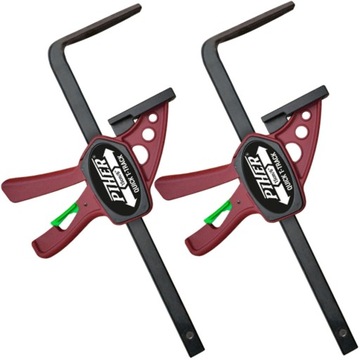 PIHER Ścisk stolarski Quick T-Track 15cm 60kg 2szt P52105