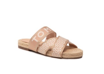 Tommy Hilfiger Klapki Damskie Boho Plecione Espadryle Sandrift r. 36