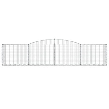 Kosze gabionowe, 25 szt, 400x30x80/100 cm, galwani
