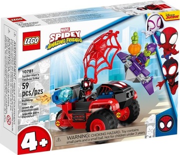 KLOCKI LEGO SUPER HEROES MARVEL 10781 TECHNOTRÓJKOŁOWIEC SPIDER MANA