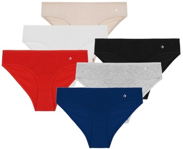 Figi Damskie Klasyczne Bawełniane Gładkie Bikini Wygodne MORAJ 6-pak XL