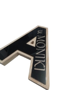 3D буквы из дерева и черного оргстекла ВАША ГРАВИРОВКА