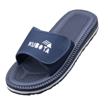 ТАПОЧКИ KUBOTA ИЗ ПЕНЫ 45 ТЕМНО-СИНИЕ МУЖСКИЕ ЛЕГКИЕ ТАПОЧКИ НА ВЕЛКРО ЛЕТО 45
