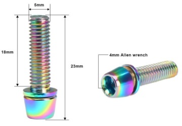 ВЕЛОСИПЕДНЫЕ МОСТОВЫЕ ВИНТЫ, 6 ШТ, ФИОЛЕТОВЫЕ