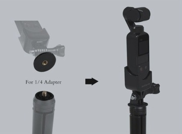 Держатель адаптера штатива 1/4 дюйма для DJI OSMO POCKET