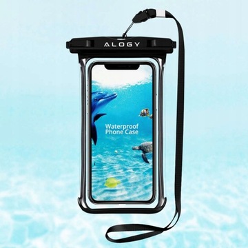 Водонепроницаемый чехол Alogy универсальный водонепроницаемый IPX8 до 6,5 Черный