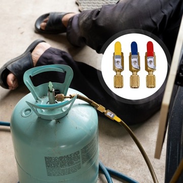 ZAWORY KLIMATYZACJI DO CZYNNIKA CHŁODNICZEGO KOMPAKTOWE KULOWE (3 SZTUKI)