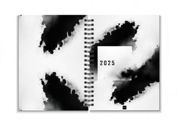 Planer tygodniowy 2025 datowany na spirali terminarz organizer A5 SHADOW