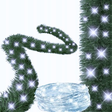 GIRLANDA CHOINKOWA ŚWIĄTECZNA LAMPKI LED ŁAŃCUCH SZTUCZNA 3m