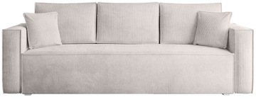 Sofa z funkcją spania TOP trzyosobowa kanapa rozkładana sztruks