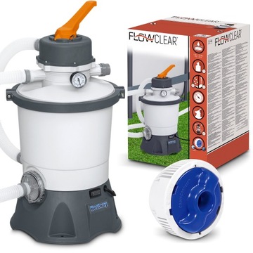 Pompa piaskowa do basenu filtr do basenów 3028 L/h złączki węże Bestway