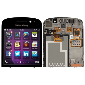 LCD WYŚWIETLACZ DOTYK SZYBA BLACKBERRY CZARNY Q10