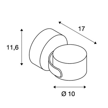 SLV Sitra уличный точечный светильник бра антрацит GX53 max. 9 Вт IP44