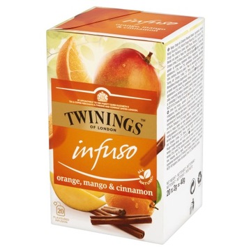 Twinings Herbatka Pomarańcza Mango Cynamon 20x12g