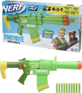 WYRZUTNIA KARABIN NERF FORTNITE 4W1 + 10 STRZAŁEK
